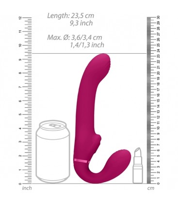 VIVE AI VIBRADOR DUAL VIBRATING AIR WAVE CON ESTIMULADOR ROSA