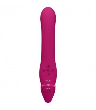 VIVE AI VIBRADOR DUAL VIBRATING AIR WAVE CON ESTIMULADOR ROSA