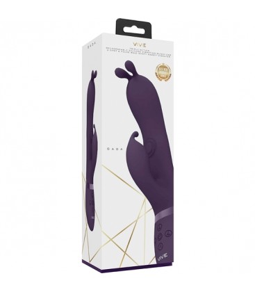 VIVE GADA VIBRADOR CONEJITO TRIPLE ESTIMULACIoN MORADO