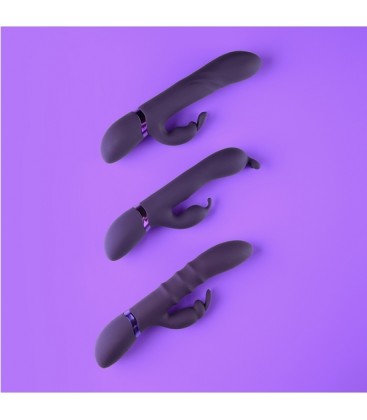 VIVE GADA VIBRADOR CONEJITO TRIPLE ESTIMULACIoN MORADO