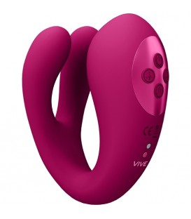 VIVE YOKO VIBRADOR TRIPLE ACCION CON PULSACION ROSA