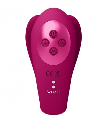 VIVE YOKO VIBRADOR TRIPLE ACCION CON PULSACION ROSA
