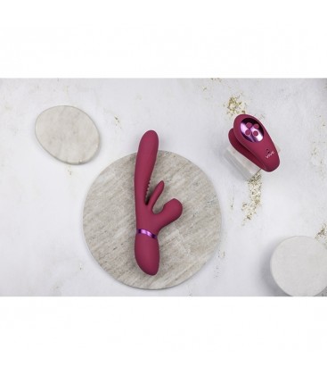 VIVE YOKO VIBRADOR TRIPLE ACCION CON PULSACION ROSA