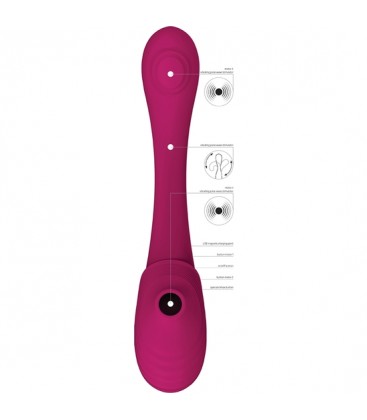 VIVE MIRAI VIBRADOR DOBLE FLEXIBLE PULSE WAVE AIR WAVE ROSA