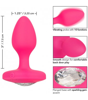 PLUG VIBRADOR MEDIANO ROSA