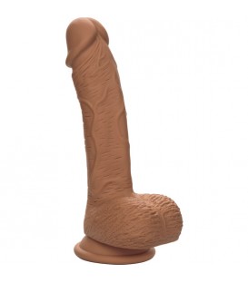 PENE DE SILICONA DE DOBLE DENSIDAD 215CM MARRON