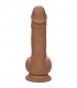 PENE DE SILICONA DE DOBLE DENSIDAD 215CM MARRON