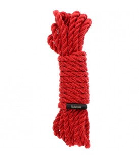 CUERDA DE BONDAGE 5 METROS 7 MM ROJO