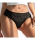 BRAGUITAS DE ENCAJE FLORAL SEXY NEGRO