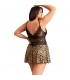 L XL PICARDiAS ANIMAL PRINT CON ENCAJE EN PECHO