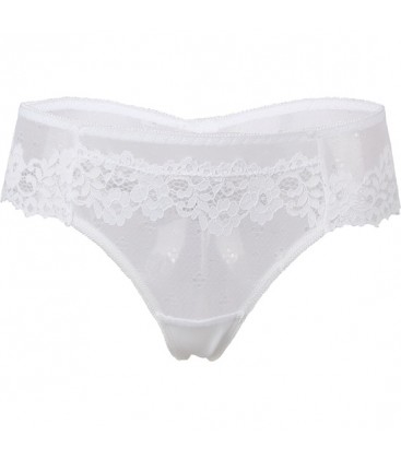 BRAGUITAS DE ENCAJE FLORAL SEXY BLANCO