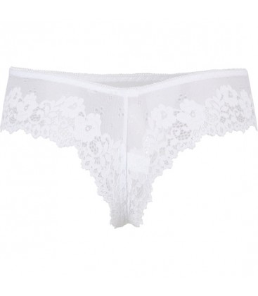 BRAGUITAS DE ENCAJE FLORAL SEXY BLANCO