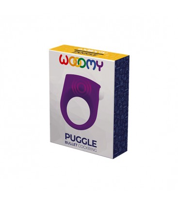 WOOOMY PUGGLE ANILLO CON BALA VIBRADORA MORADO