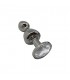 WOOOMY LOLLYPOP PLUG METAL DOUBLE BALL TALLA S COLOR BLANCO