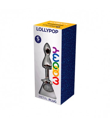 WOOOMY LOLLYPOP PLUG METAL DOUBLE BALL TALLA S COLOR BLANCO