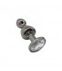 WOOOMY LOLLYPOP PLUG METAL DOUBLE BALL TALLA M COLOR BLANCO