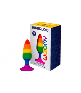 WOOOMY HIPERLOO PLUG RAINBOW DE SILICONA TALLA S