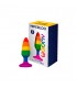 WOOOMY HIPERLOO PLUG RAINBOW DE SILICONA TALLA S