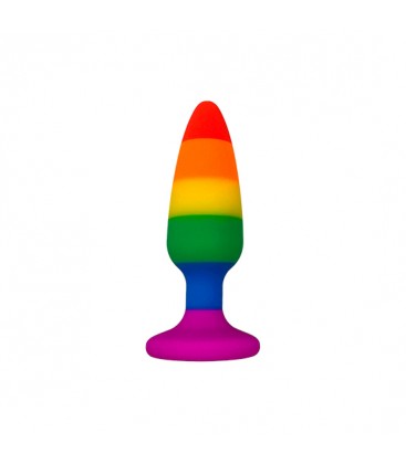 WOOOMY HIPERLOO PLUG RAINBOW DE SILICONA TALLA S