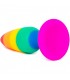 WOOOMY HIPERLOO PLUG RAINBOW DE SILICONA TALLA S