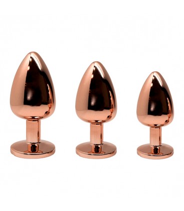 WOOOMY TRALALO PLUG DE METAL ORO ROSA TALLA M COLOR BLANCO