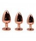 WOOOMY TRALALO PLUG DE METAL ORO ROSA TALLA M COLOR BLANCO