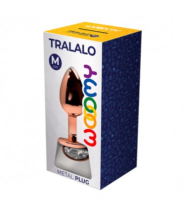 WOOOMY TRALALO PLUG DE METAL ORO ROSA TALLA M COLOR BLANCO