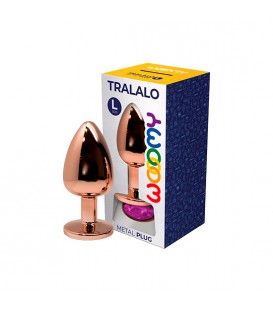 WOOOMY TRALALO PLUG DE METAL ORO ROSA TALLA L COLOR MORADO