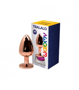WOOOMY TRALALO PLUG DE METAL ORO ROSA TALLA M COLOR MORADO