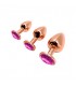 WOOOMY TRALALO PLUG DE METAL ORO ROSA TALLA M COLOR MORADO