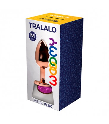 WOOOMY TRALALO PLUG DE METAL ORO ROSA TALLA M COLOR MORADO