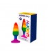 WOOOMY HIPERLOO PLUG RAINBOW DE SILICONA TALLA M