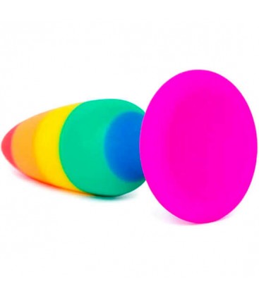 WOOOMY HIPERLOO PLUG RAINBOW DE SILICONA TALLA M