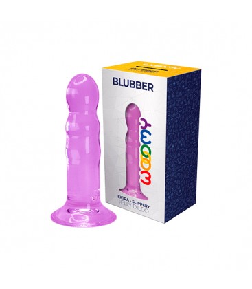 WOOOMY BLUBBER DILDO DE GELATINA MORADO