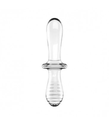 SATISFYER DOUBLE CRYSTAL TRANSPARENTE