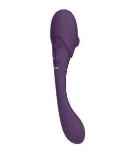 VIVE MIRAI VIBRADOR DOBLE FLEXIBLE PULSE WAVE AIR WAVE MORADO
