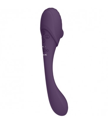 VIVE MIRAI VIBRADOR DOBLE FLEXIBLE PULSE WAVE AIR WAVE MORADO