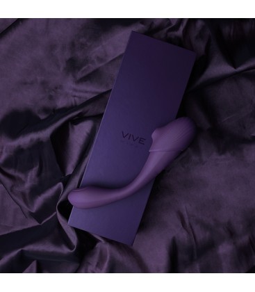 VIVE MIRAI VIBRADOR DOBLE FLEXIBLE PULSE WAVE AIR WAVE MORADO