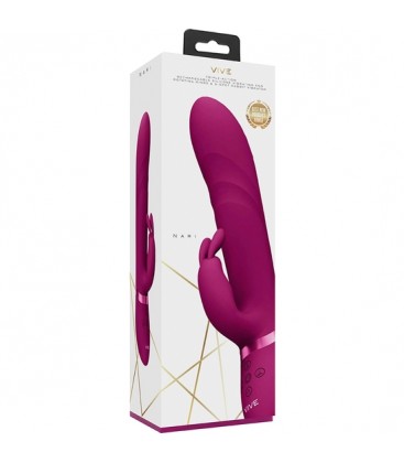 VIVE NARI VIBRADO CONEJITO G SPOT CON ROTACION ROSA