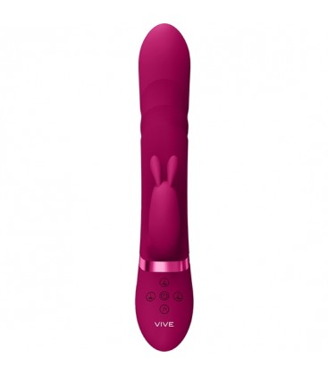 VIVE NARI VIBRADO CONEJITO G SPOT CON ROTACION ROSA