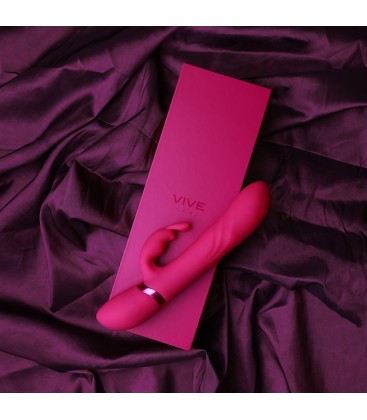 VIVE NARI VIBRADO CONEJITO G SPOT CON ROTACION ROSA