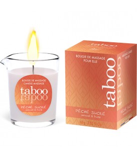 TABOO VELA DE MASAJE PARA ELLA PECHE SUCRE AROMA NECTARINA