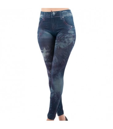 legging rock and roll gris