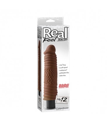 real feel lifelike toyz vibrador num 12 marron