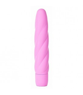 SILICONE TWIST VIBRADOR 10 VELOCIDADES ROSA