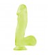 BASIX RUBBER WORKS PENE DE GELATINA SUCCION LUMINISCENTE 16 CM