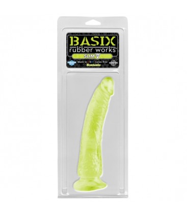 BASIX PENE DE GELATINA SLIM 19 CM LUMINISCENTE