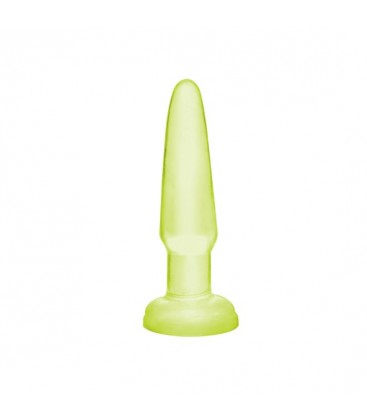 BASIX MINI PLUG ANAL DE GELATINA 9 CM LUMINISCENTE