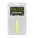 BASIX MINI PLUG ANAL DE GELATINA 9 CM LUMINISCENTE