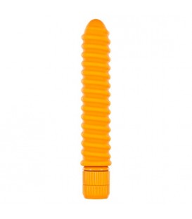 FUNKY VIBRADOR RIBETEADO NARANJA